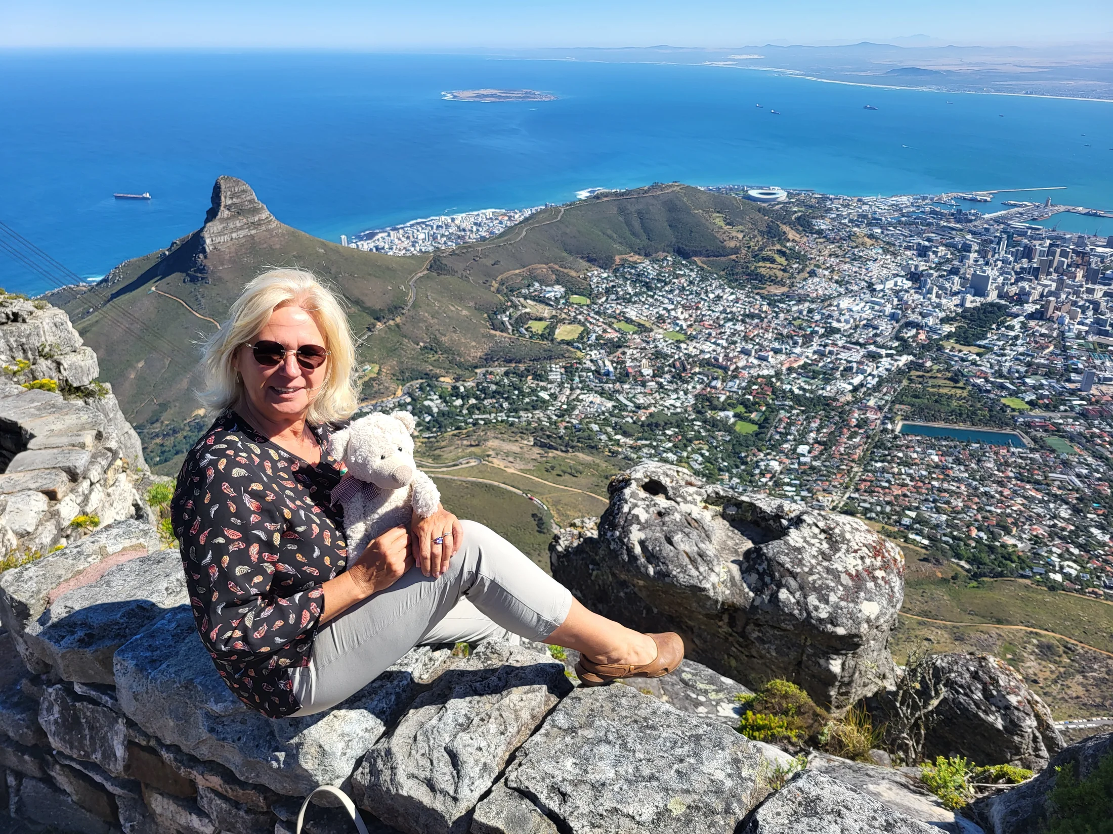 Průvodkyně Zuzana na Table Mountain v Kapském Městě